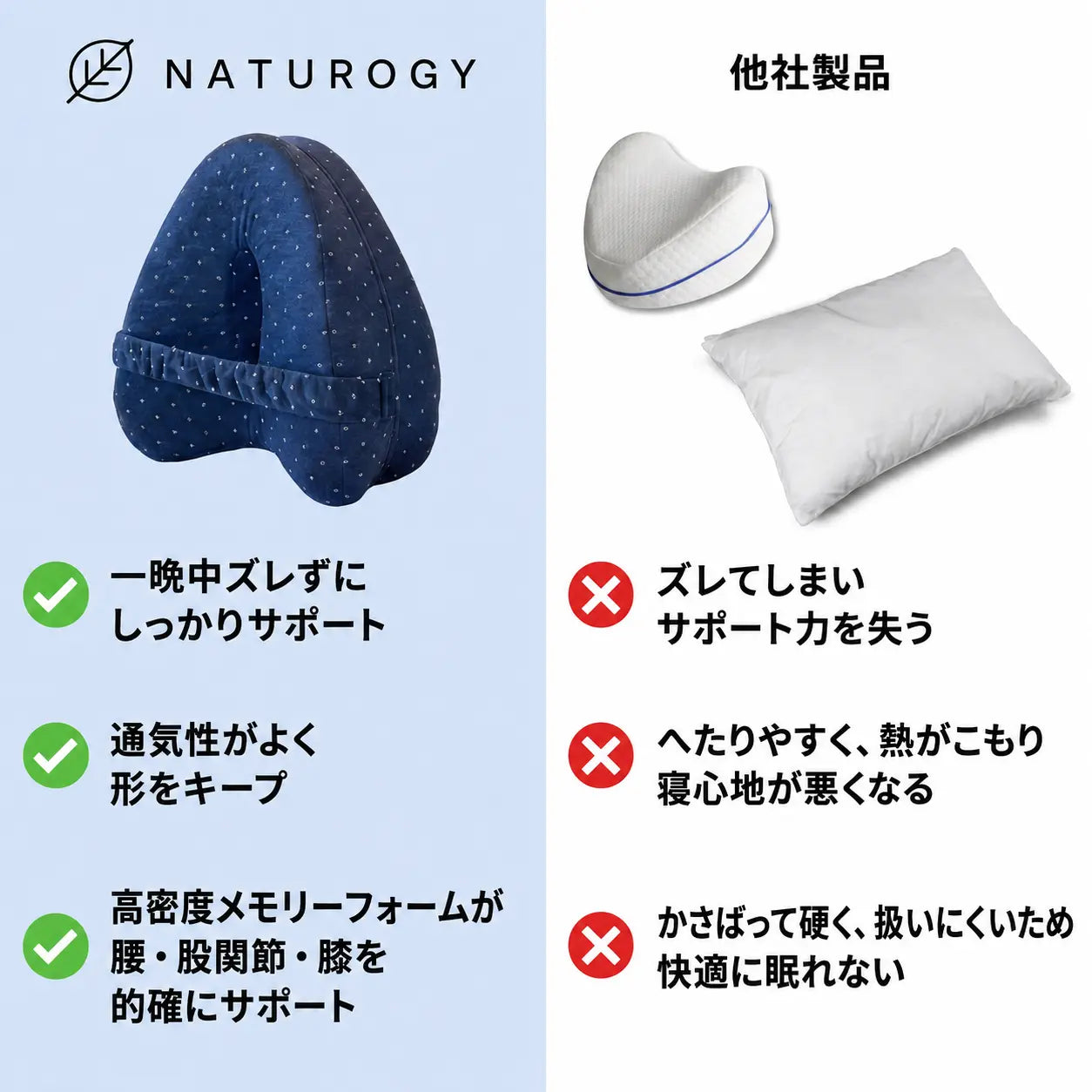 横向き寝サポートピロー