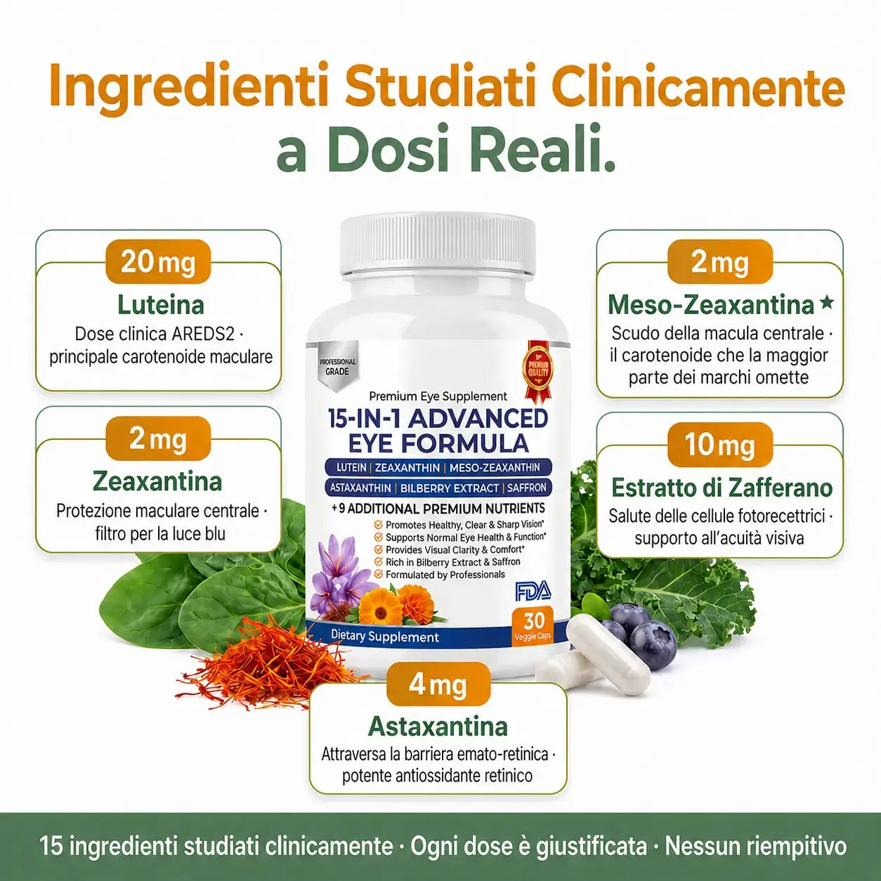 NatuVista 15-in-1 – Formula Avanzata per la Vista